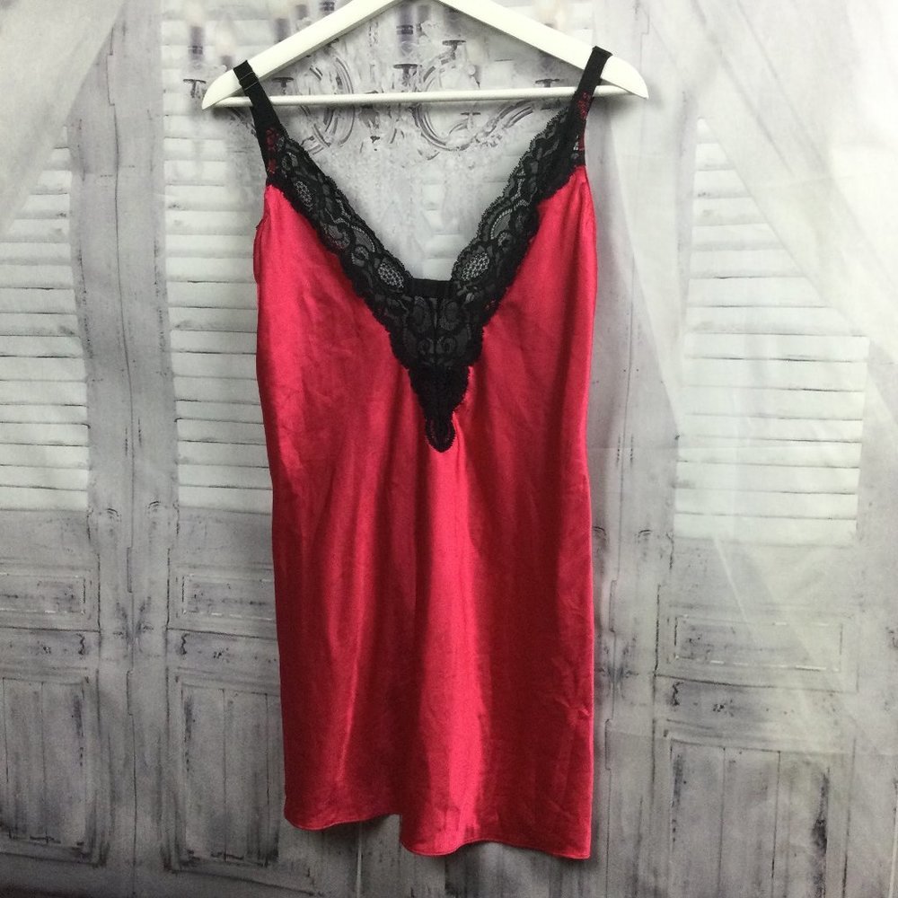 Victoria's Secret Red Satin Nightgown M
